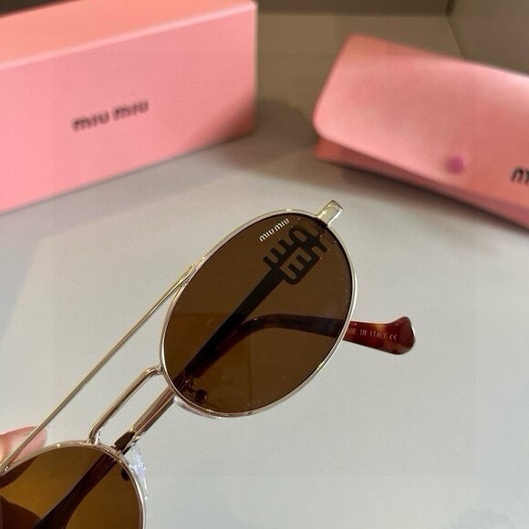 Miu Miu Brown Sunglasses - Picture 5 of 8
